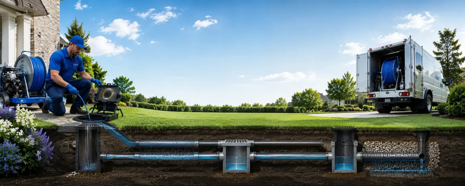 Outdoor drain cleaning information for Herndon, KS